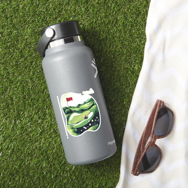 Golf spielen aufkleber (HydroFlask Insitu)