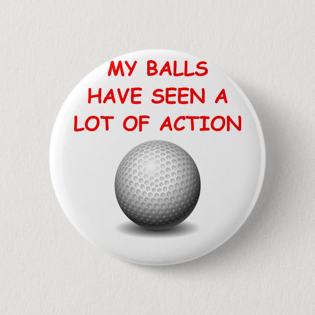 Golf spielen button (Vorderseite)