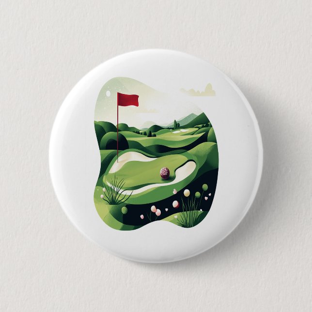 Golf spielen button (Vorderseite)