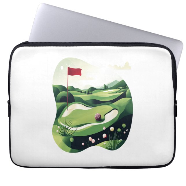 Golf spielen laptopschutzhülle (Vorderseite)
