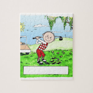 Golf spielen, männlicher personalisierter