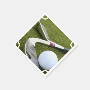 Golf spielen serviette