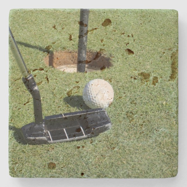 Golf spielen, steinuntersetzer (Vorderseite)
