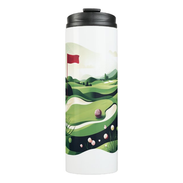 Golf spielen thermosbecher (Vorderseite)