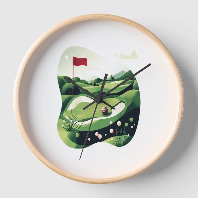 Golf spielen uhr (Vorderseite)