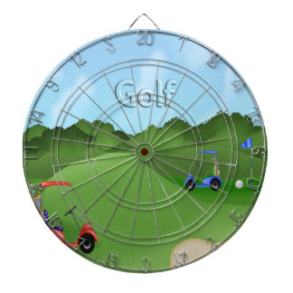 Golf spielende Dartscheibe