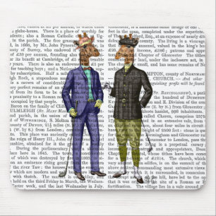 Golf spielende Giraffen 2 Mousepad