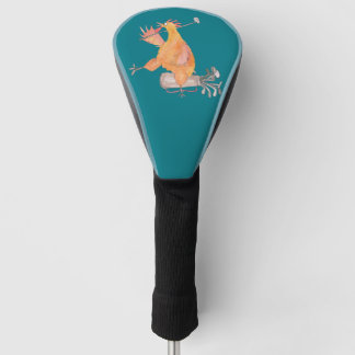 Golf spielende Hahn-Fahrer-Abdeckung Headcover