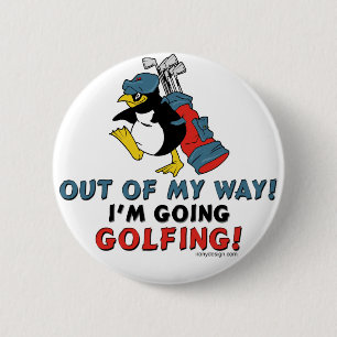 Golf spielende Knöpfe Button