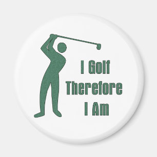 Golf spielende Philosophie Magnet