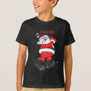 Golf spielende Weihnachtsgeschenke Sankt T-Shirt