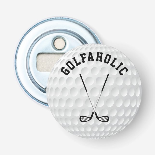 Golf spielender gekreuzter kundenspezifischer flaschenöffner (Vorderseite)