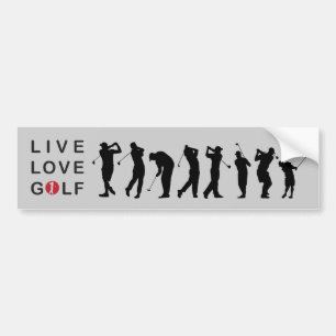 Golf spielender Golf-Autoaufkleber Autoaufkleber