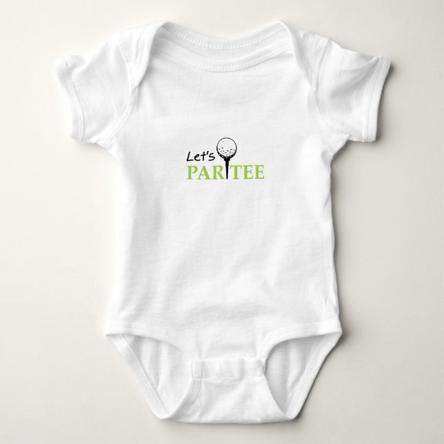 Golf spielender Golfspieler ließ uns Golf-lustiges Baby Strampler (Vorderseite)