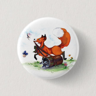 Golf spielendes Button Fox