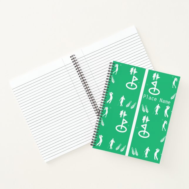 GOLF SPIRAL NOTEBOOK DESIGN NOTIZBUCH (Innenseite)