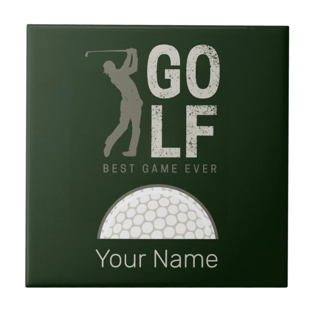 Golf Sport Bestes Spiel für Golfer und Coaches Fliese (Vorderseite)