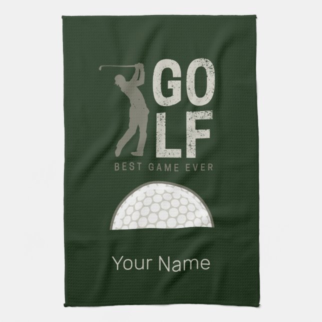 Golf Sport Bestes Spiel für Golfer und Coaches Geschirrtuch (Vertikal)