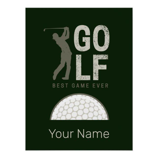 Golf Sport Bestes Spiel für Golfer und Coaches Poster (Vorderseite)