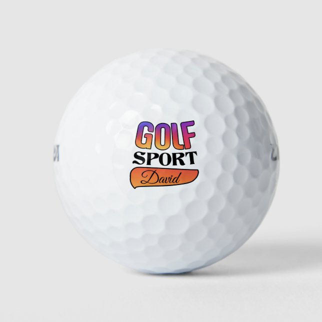Golf sport david personnalisable balle de golf (Devant)