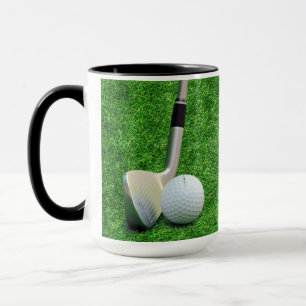 Golf Sport Golfball und Putter Personalisieren  Tasse