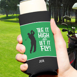 Golf Sports Funny T-Shirt Zitat Niedlich Men's Bla Selters Dosenkühler