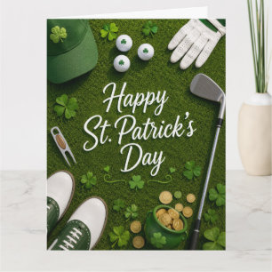 Golf St. Patrick's Day für Golf Thema für Golfer Karte