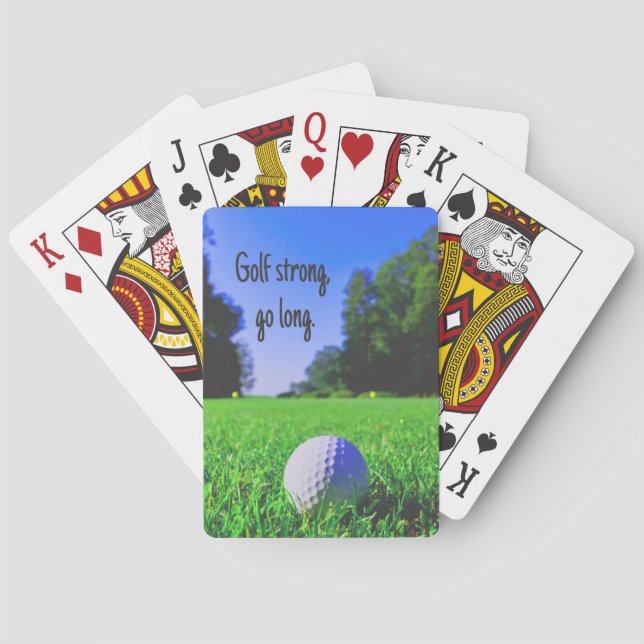 Golf starke, lange Rasen-Golf Spielkarten (Rückseite)