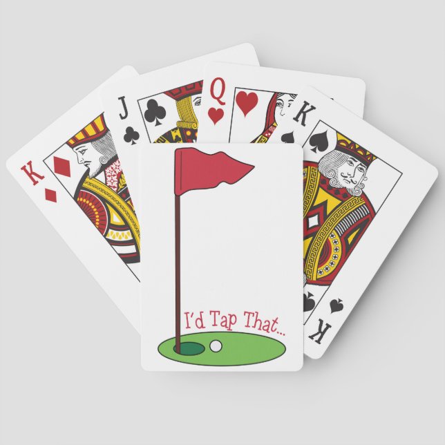 Golf stechen an spielkarten (Rückseite)