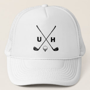 Golf Sticks mit Monogram Truckerkappe