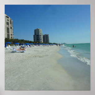 Golf-Strand Neapel, Florida Poster