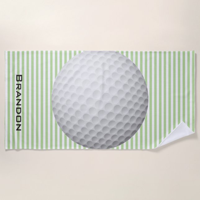 Golf Streifen Design Strandtuch (Vorderseite)