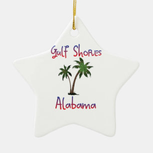 Golf stützt Alabama unter Keramik Ornament