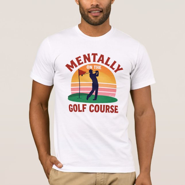 Golf-Sucht Lustiger Golfer T-Shirt (Vorderseite)