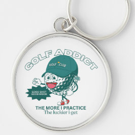 Golf-Süchtiger Schlüsselanhänger
