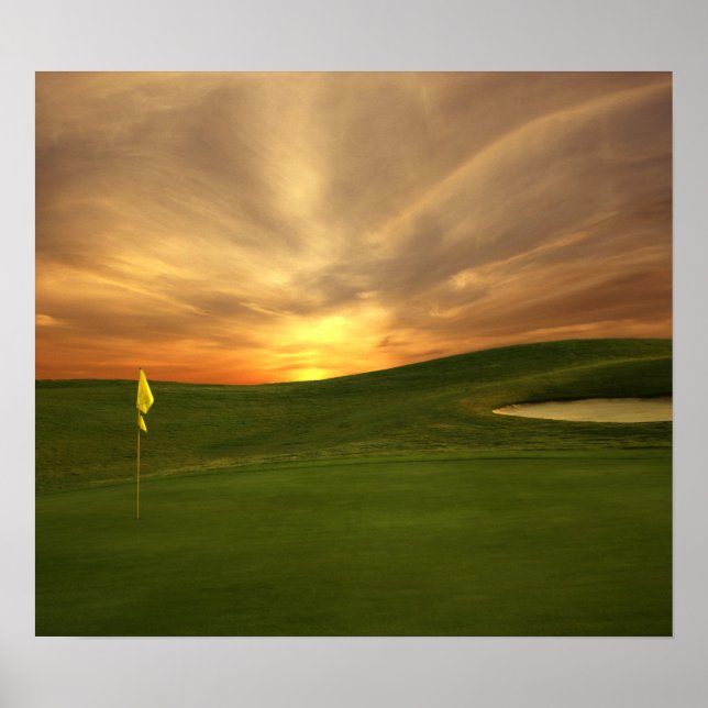 Golf Sunrise Poster (Vorne)
