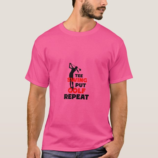 Golf Swing Funny Sports T-Shirt (Vorderseite)
