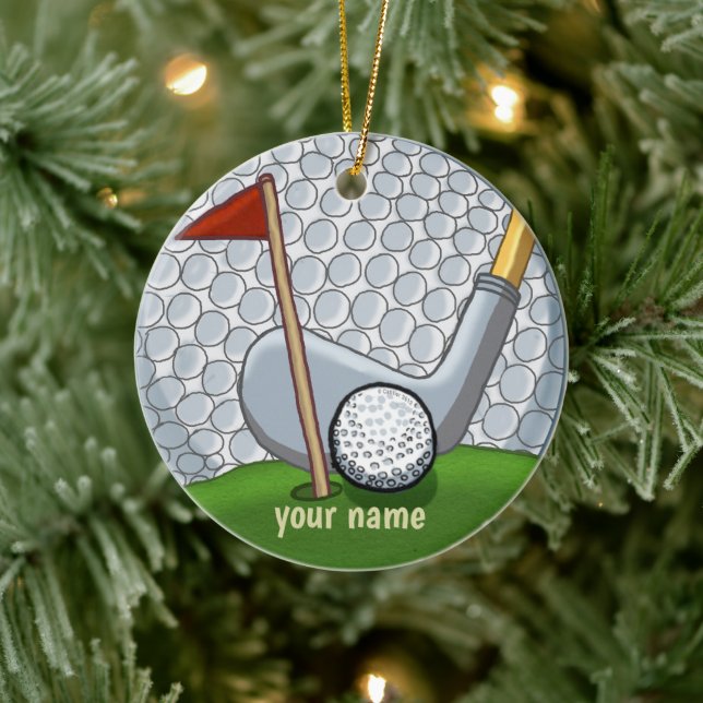Golf Swing Ornament (Baum)