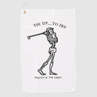 Golf Swing Pirate Skelett Golfhandtuch
