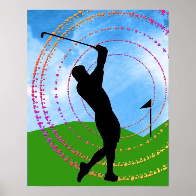 Golf Swing Poster (Vorne)
