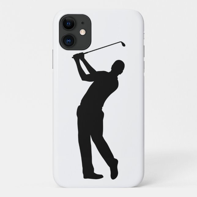 Golf Swing Silhouette Case-Mate iPhone Hülle (Rückseite)