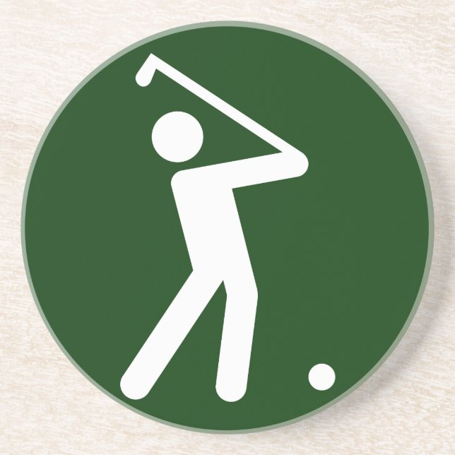 Golf-Symbol-Untersetzer Getränkeuntersetzer (Vorne)