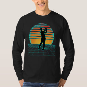 Golf Synthwave Retrowave 70er 80er Style Golf T-Shirt