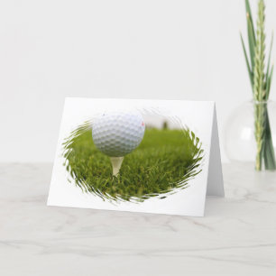 Golf T-Shirt Design Grußkarte Karte