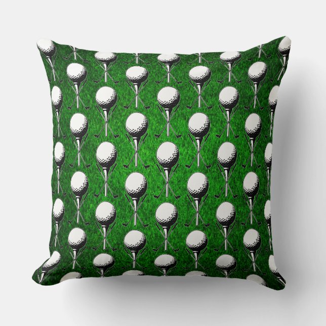 Golf T-Shirt Golf Green Kissen (Vorderseite)