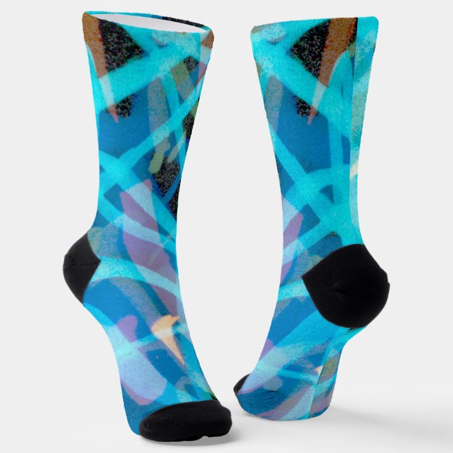 Golf T-Shirt Links Hinter Premium Socken (Gewinkelt)