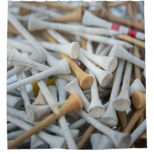 Golf T-Shirts Duschvorhang (Vorderseite)