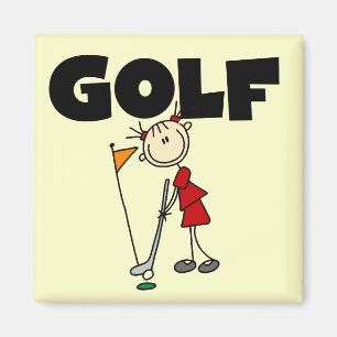 GOLF-T-Shirts und Geschenke für Mädchen Magnet