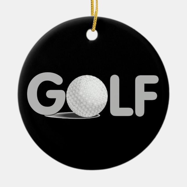 GOLF T - Shirts und Geschenke Keramikornament (Vorne)