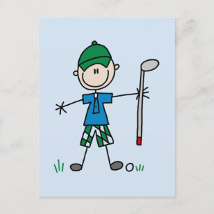 Golf-T-Shirts und Geschenke Postkarte